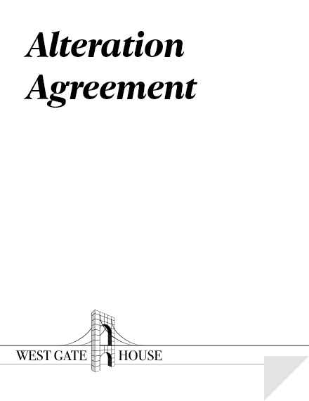 Alteration Agreement