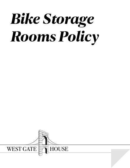 Bike Storage Rooms Policy